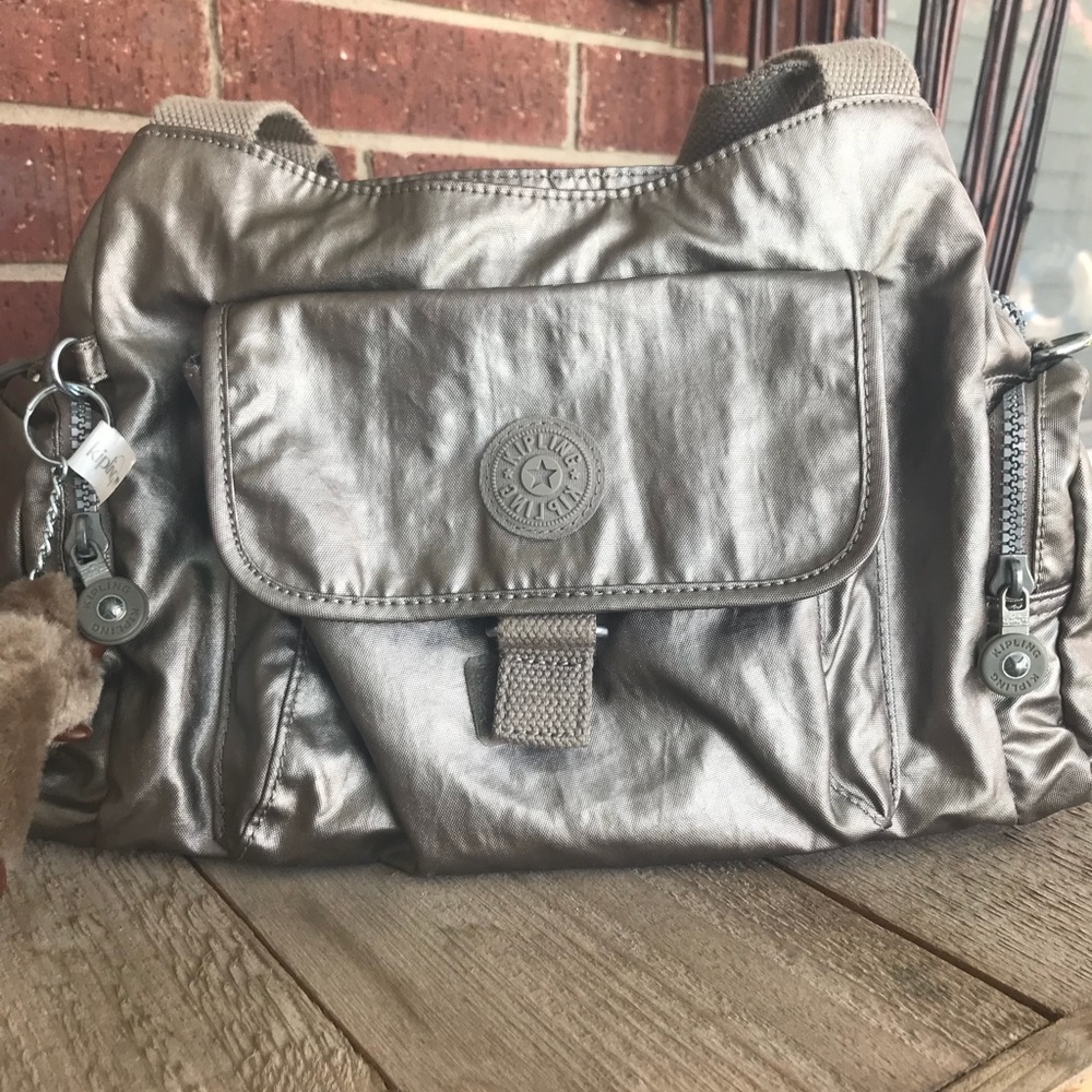 Silver Kipling Purse - Grey Monkey
